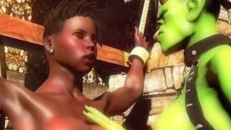 Afro Slave Vs Perv Ogre