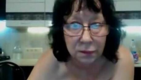 Granny masturbating glasses