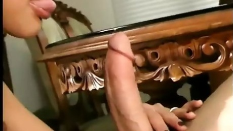 Skinny Asian Whore Can Suck on a Cock Upside Down