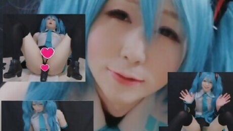 [Lunn] I cosplayed Miku and did a very good masturbation, but I failed to record my voice.